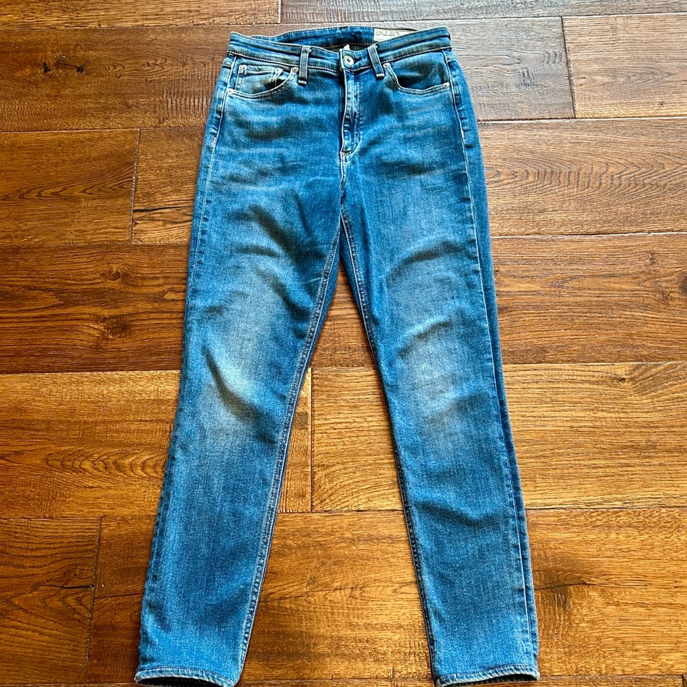 Rag & Bone Nina High Rise Blue Jeans